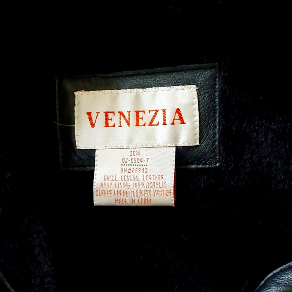 Venezia leather jacket /fau fur mid length